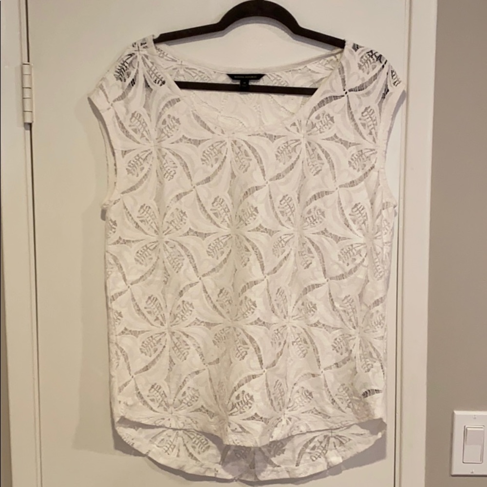 Hibiscus Lace Short Sleeve Tee